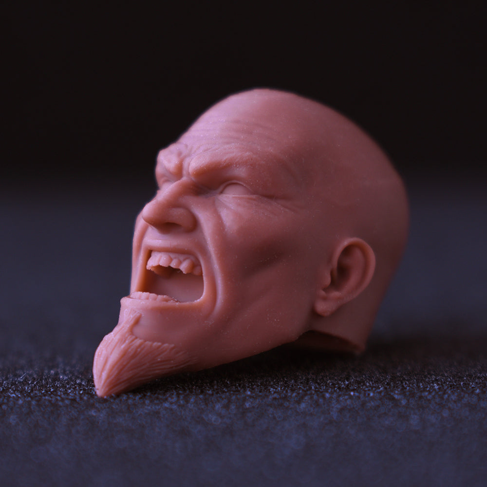 Kratos young custom action figure head - Clayman3D