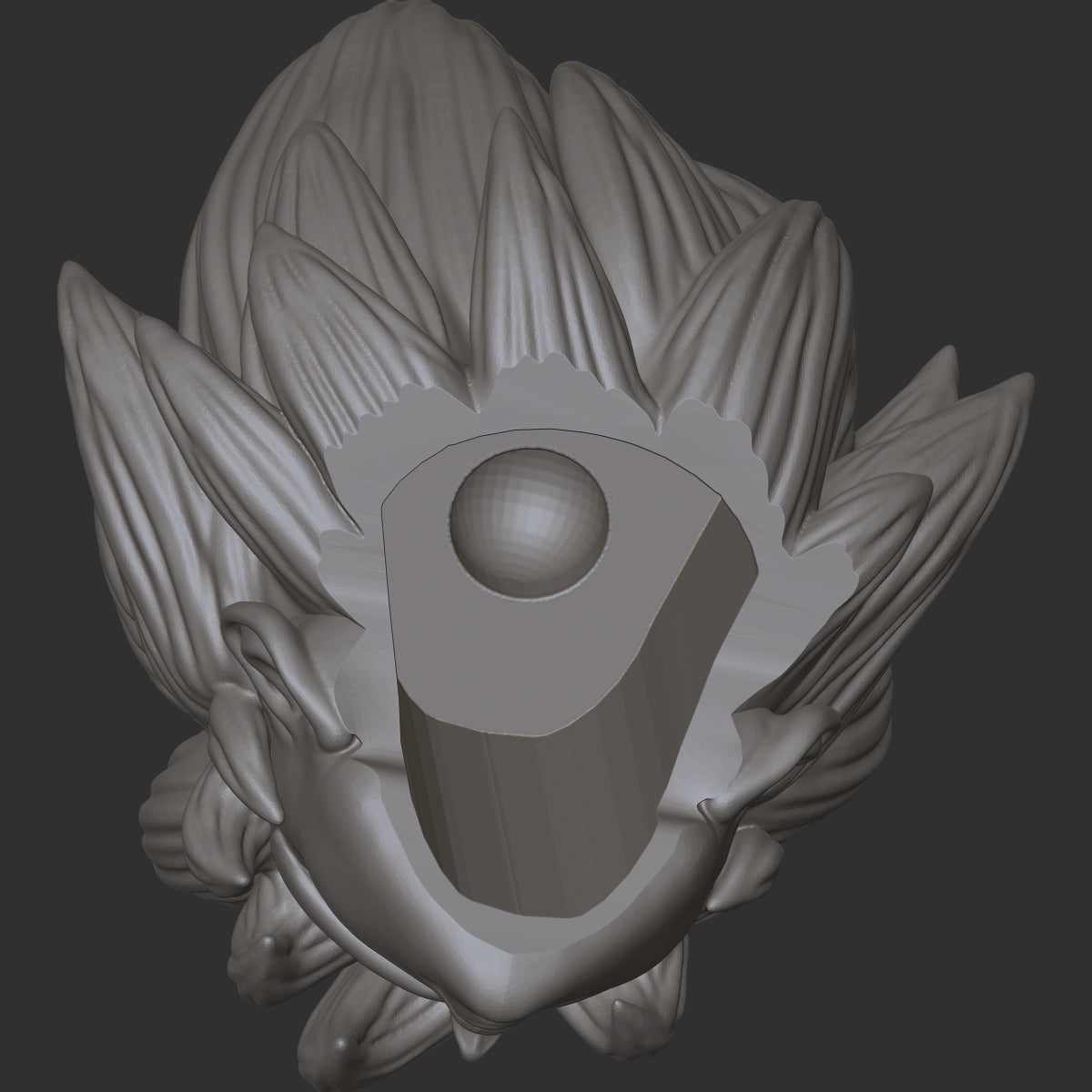 Goku custom action figure head