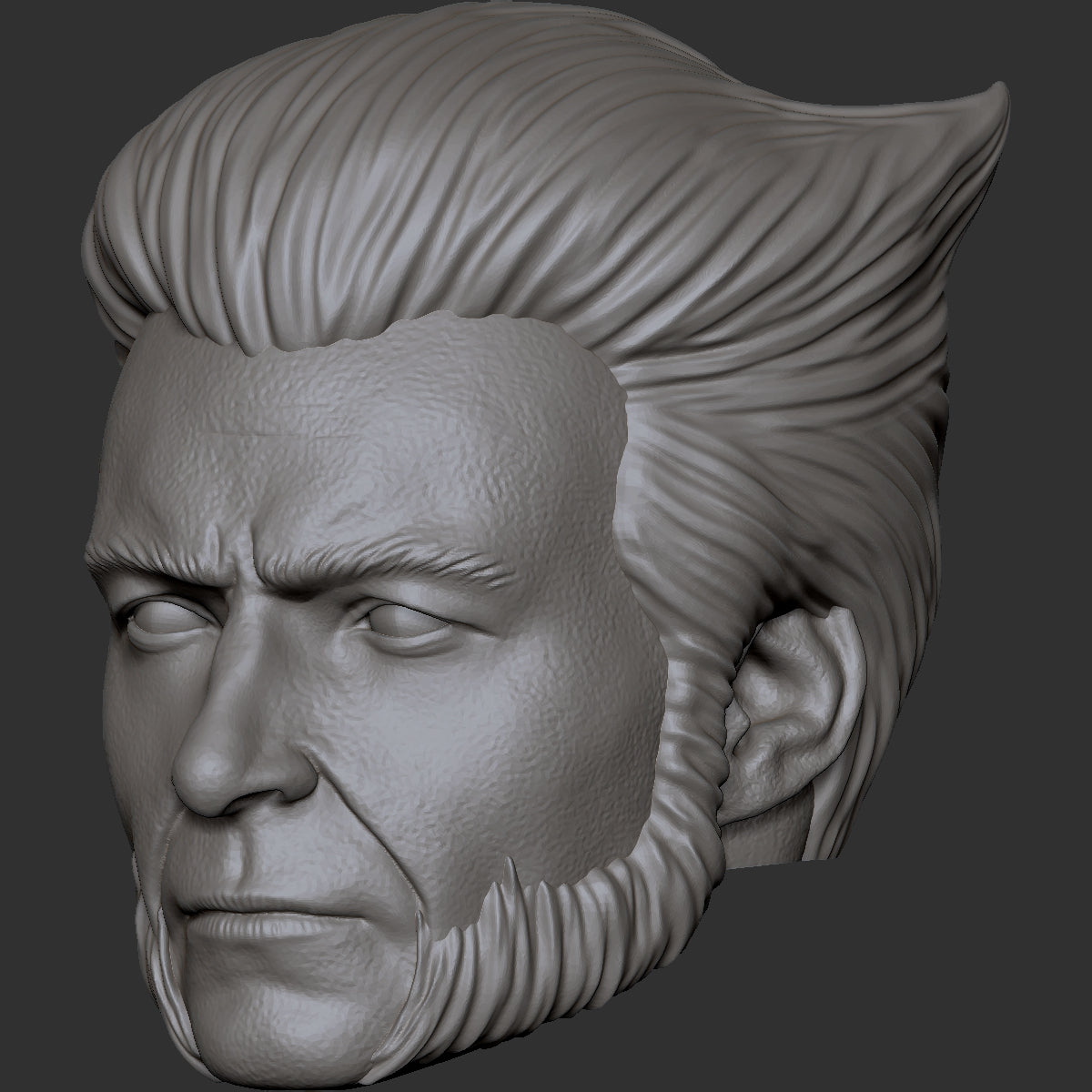 Hugh Jackman young Wolverine custom action figure head