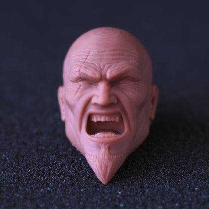 Kratos young custom action figure head - Clayman3D