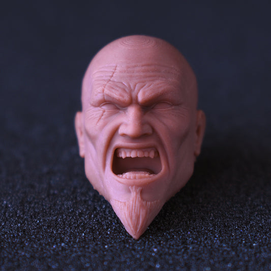 Kratos young custom action figure head - Clayman3D