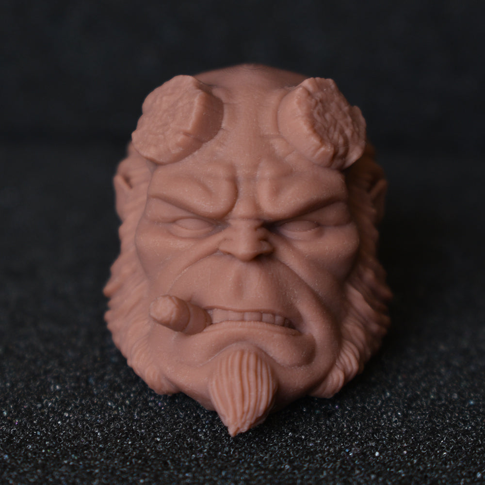 Hellboy custom action figure head - Clayman3D