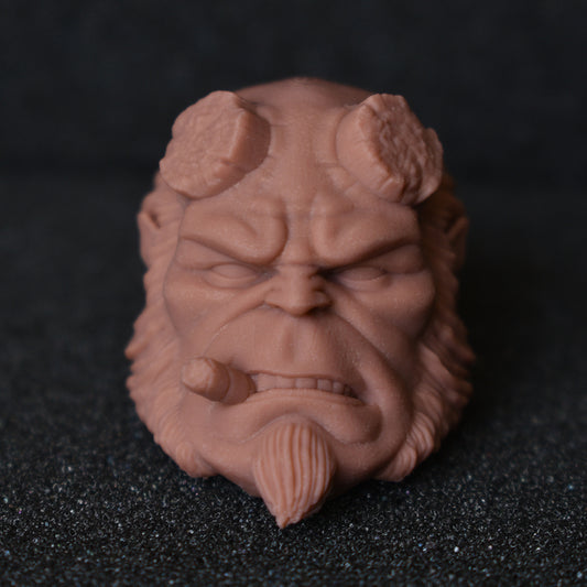 Hellboy custom action figure head - Clayman3D