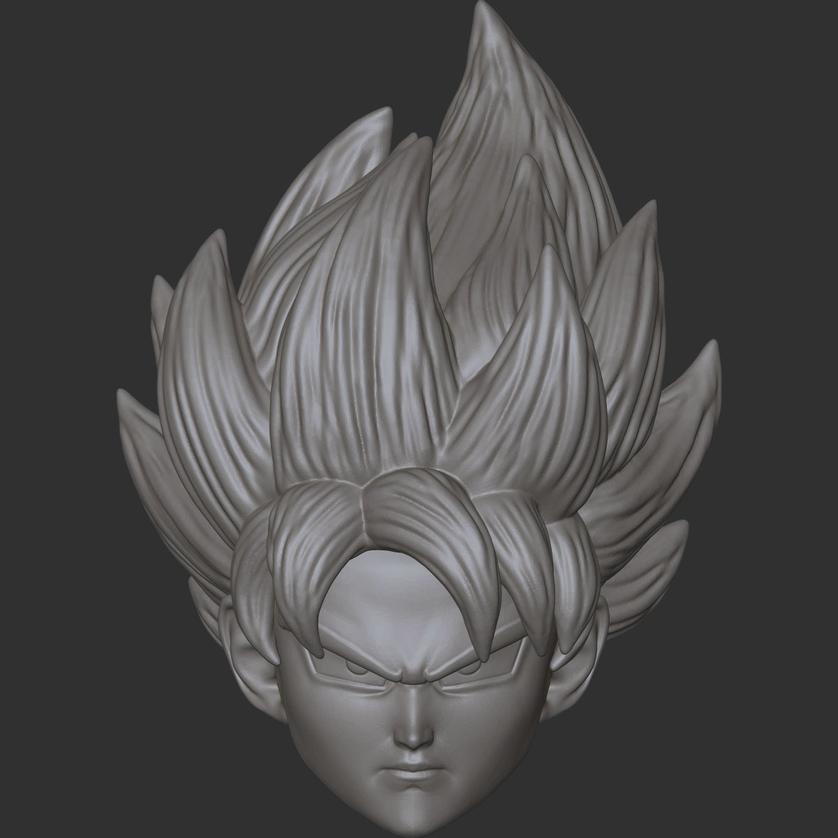 Goku custom action figure head
