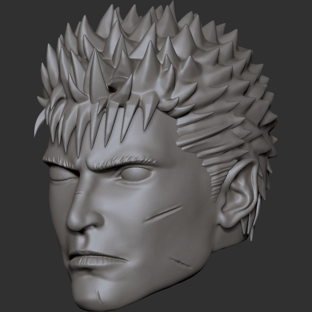 Guts Berserk custom action figure head