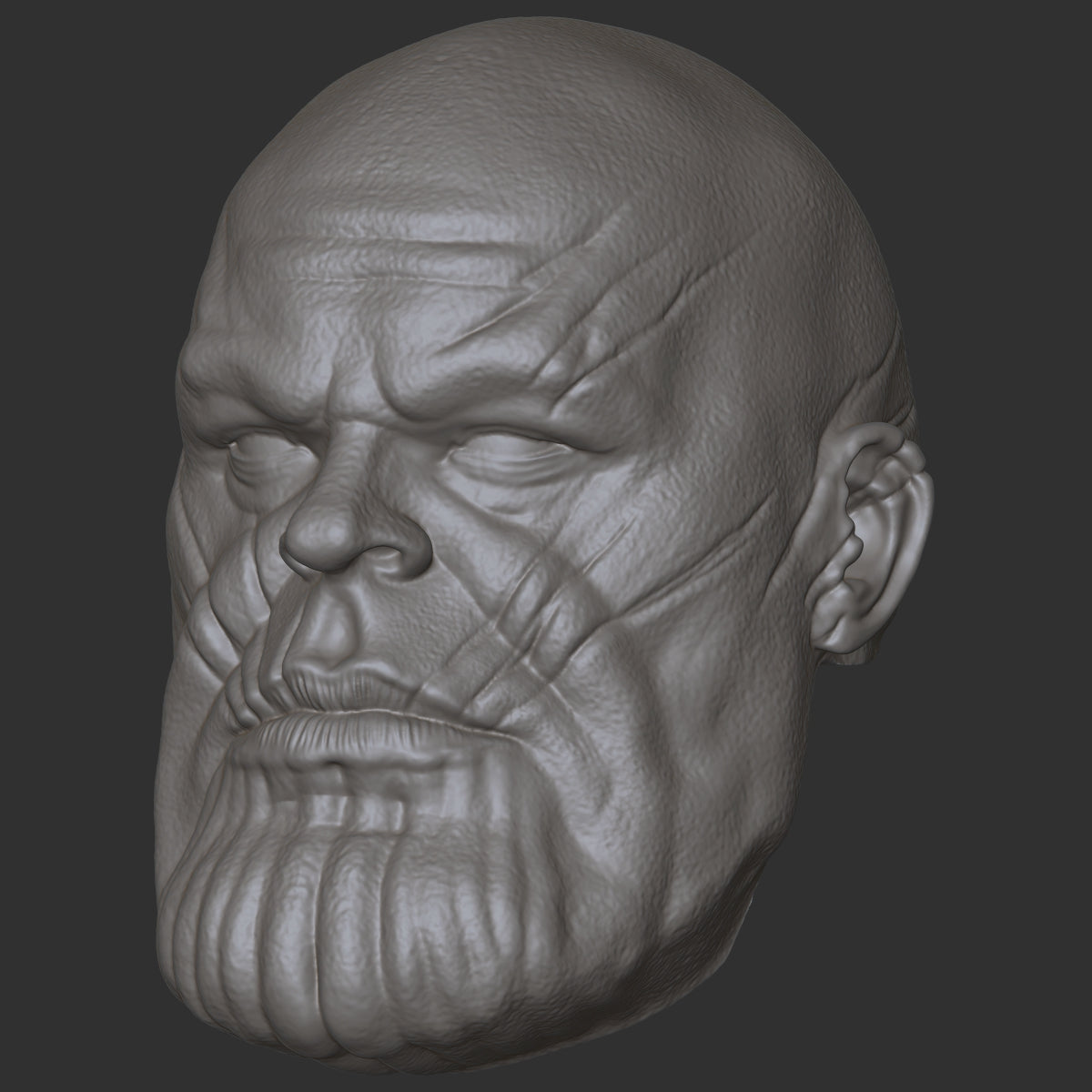 Thanos custom action figure head