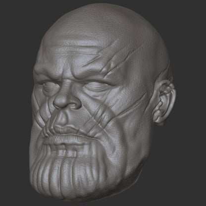 Thanos custom action figure head