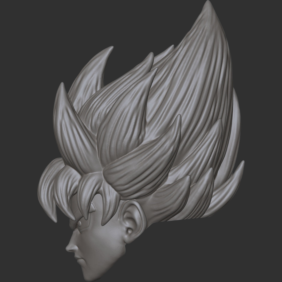 Goku custom action figure head