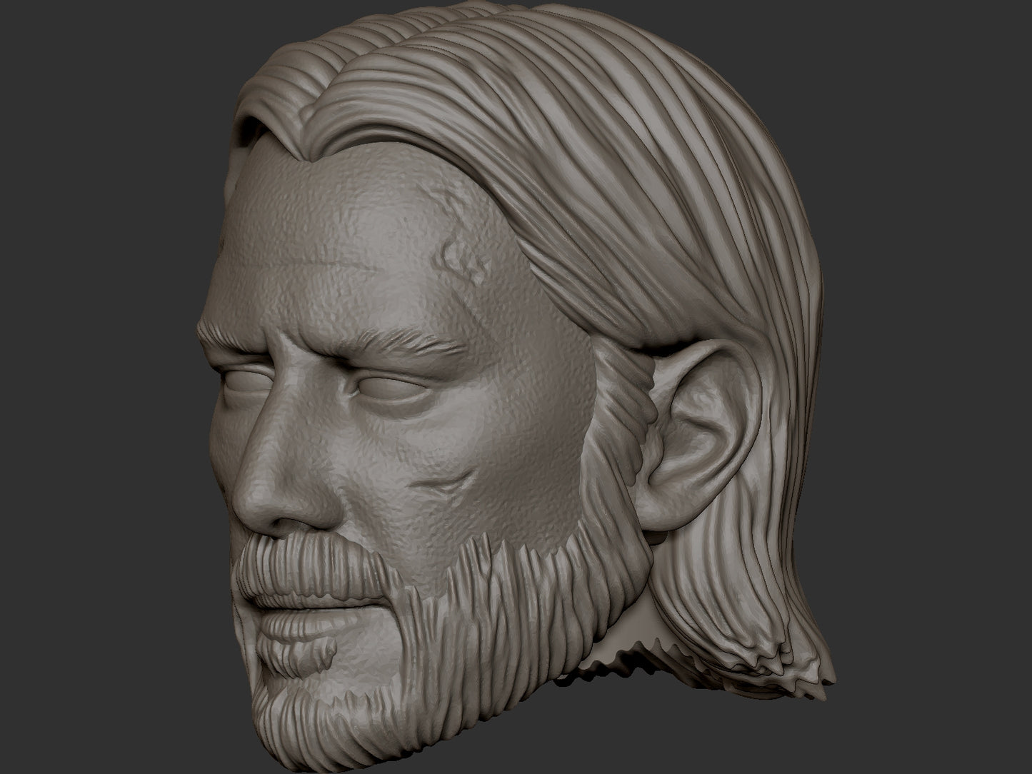 Keanu Reeves John Wick custom action figure head