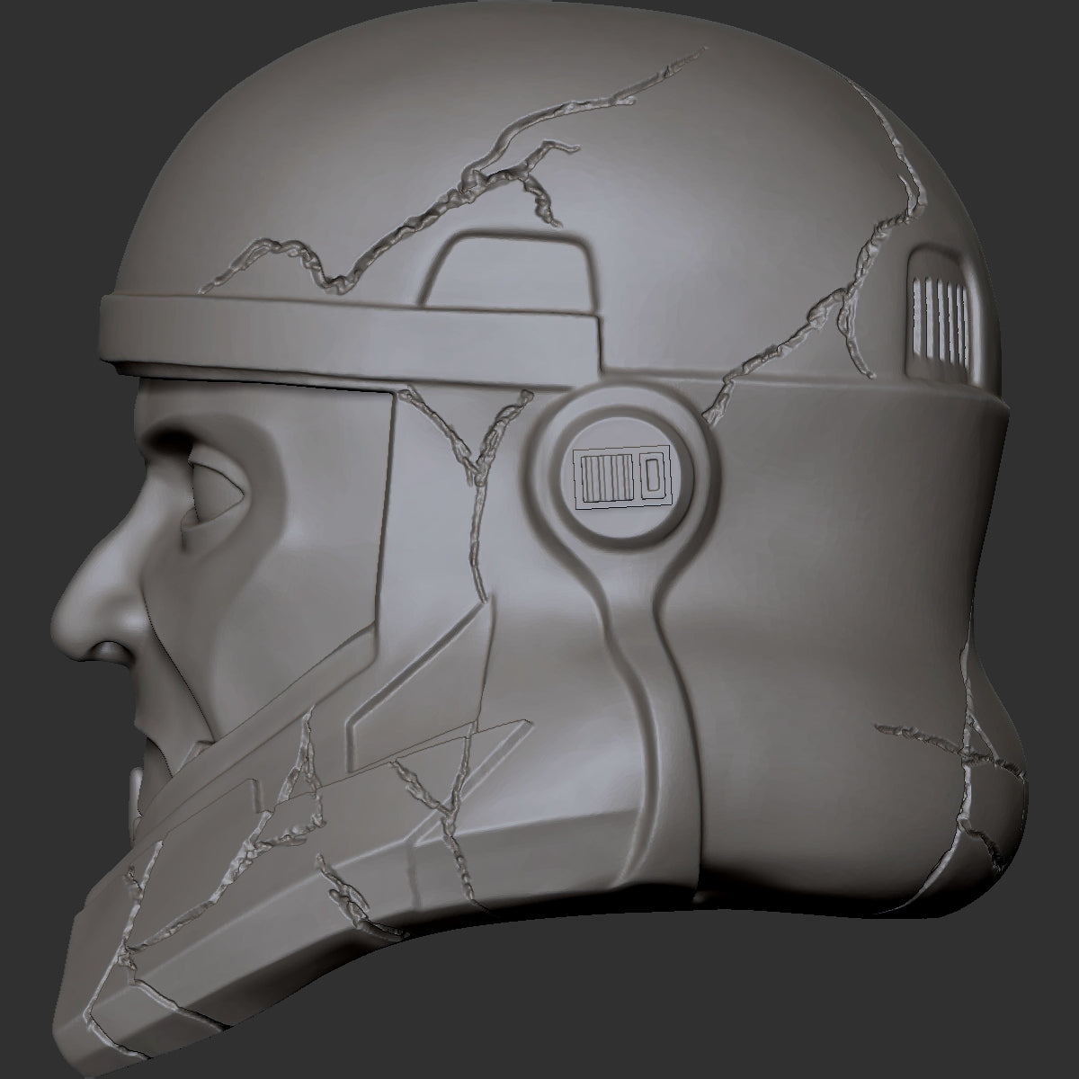 Captain Enoch custom action figure head