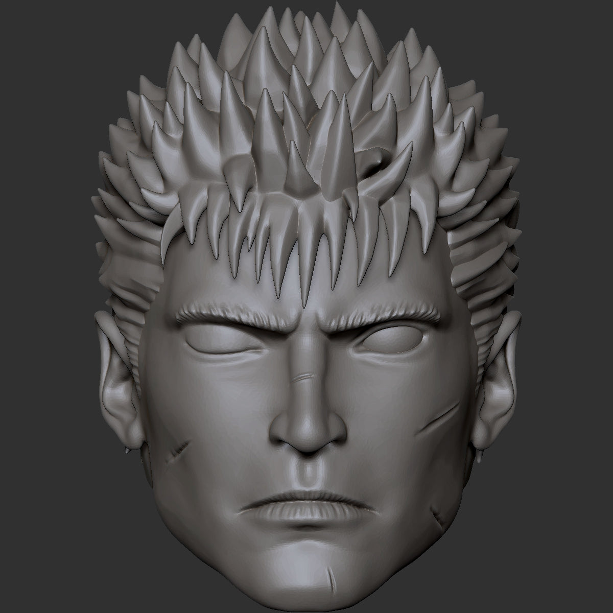 Guts Berserk custom action figure head