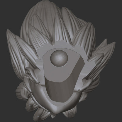 Goku custom action figure head
