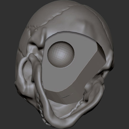 Skull custom action figure head