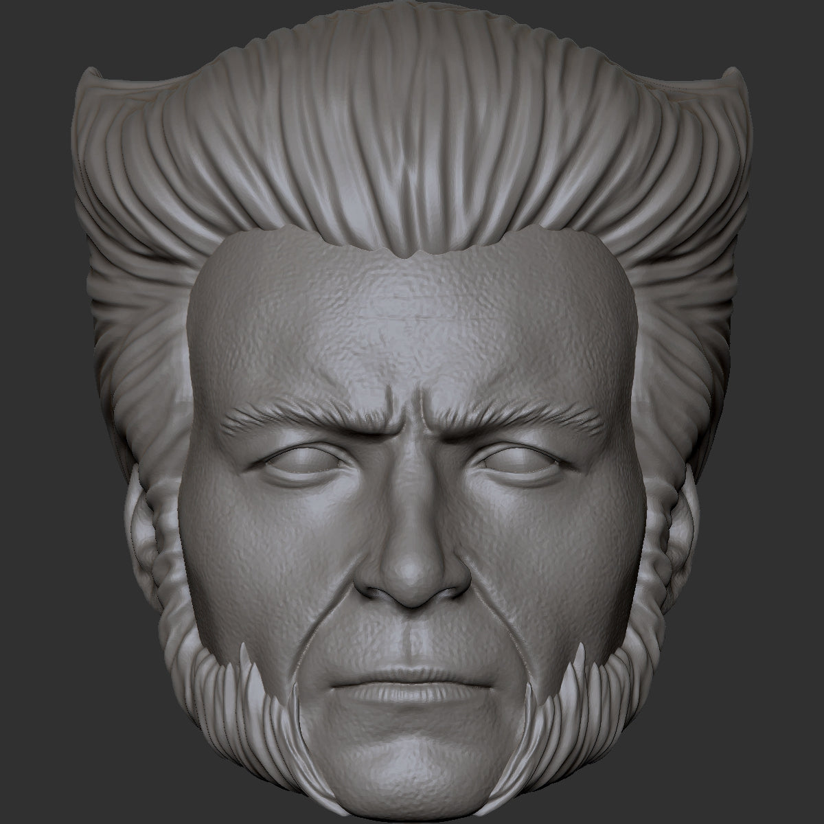 Hugh Jackman young Wolverine custom action figure head