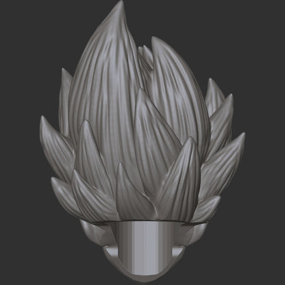 Goku custom action figure head