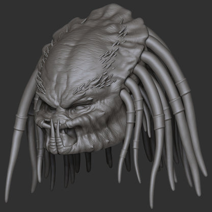 Predator custom action figure head