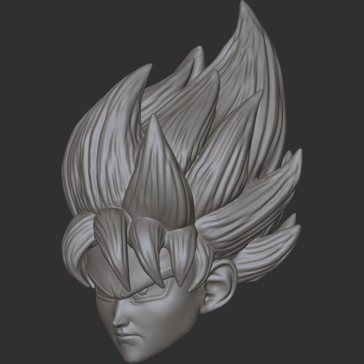 Goku custom action figure head