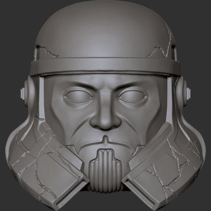 Captain Enoch custom action figure head