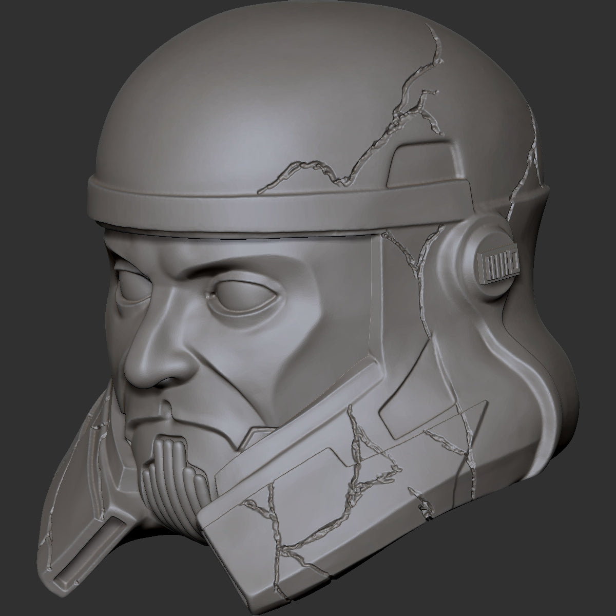 Captain Enoch custom action figure head