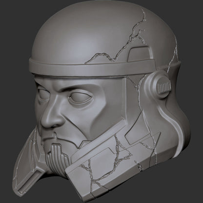 Captain Enoch custom action figure head