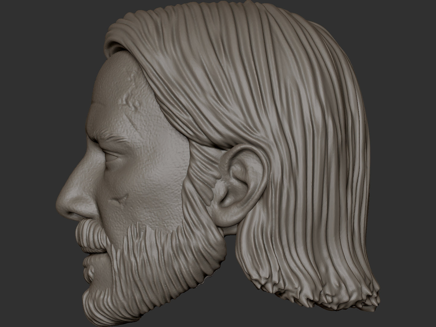 Keanu Reeves John Wick custom action figure head