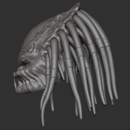 Predator custom action figure head