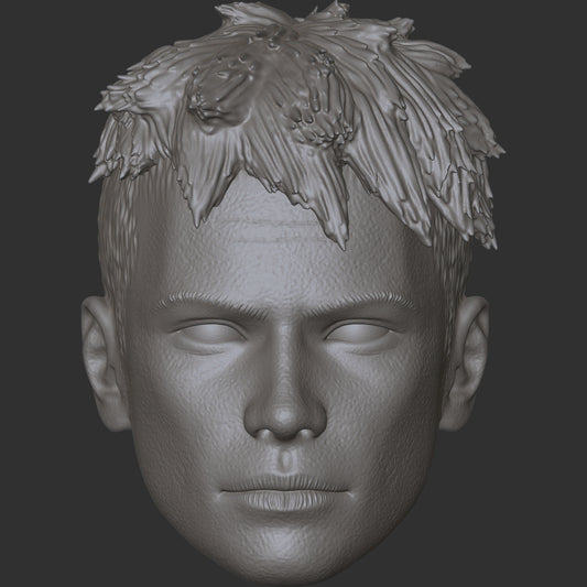 Dante Devil May Cry custom action figure head