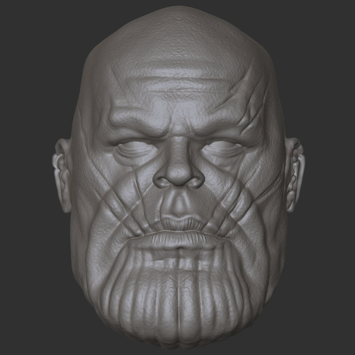 Thanos custom action figure head