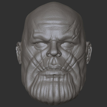 Thanos custom action figure head